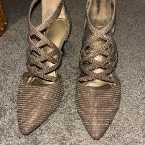 Kelly & Katie Glittery Strappy Heels